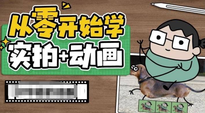 从零开始学实拍加动画，实拍加动画创意教程（49节视频课）汇创项目库-网创项目资源站-副业项目-创业项目-搞钱项目汇创项目库