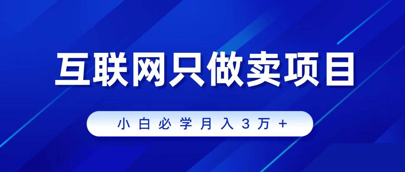 互联网的尽头就是卖项目，被割过韭菜的兄弟们必看！轻松月入三万以上！汇创项目库-网创项目资源站-副业项目-创业项目-搞钱项目汇创项目库