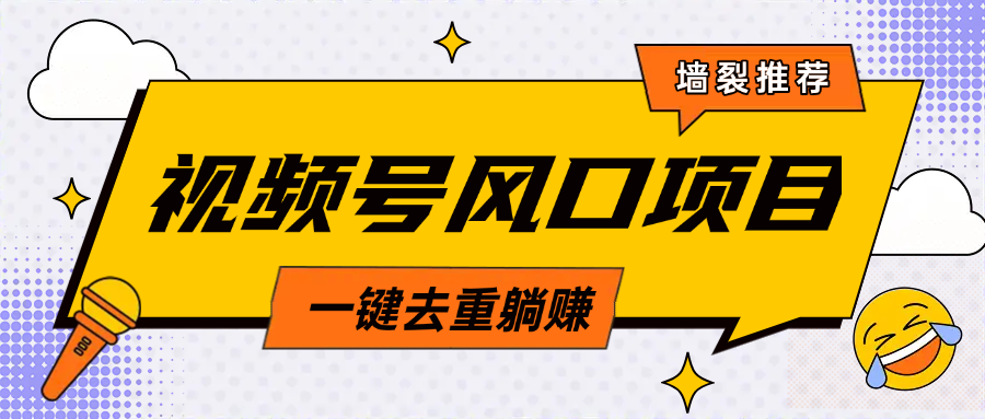 视频号风口蓝海项目，中老年人的流量密码，简单无脑，一键去重，轻松月入过万汇创项目库-网创项目资源站-副业项目-创业项目-搞钱项目汇创项目库